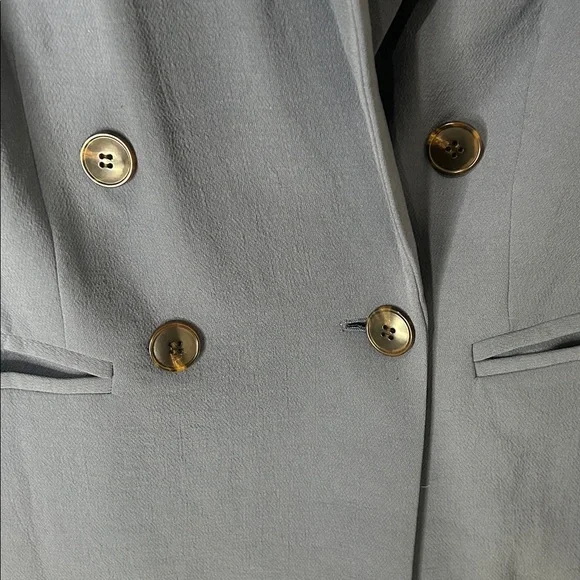 MADEWELL The Rosedale Blazer in Crepe Slate Blue Size 8 - Picture 8 of 16